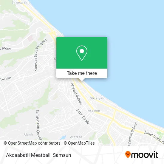 Akcaabatli Meatball map