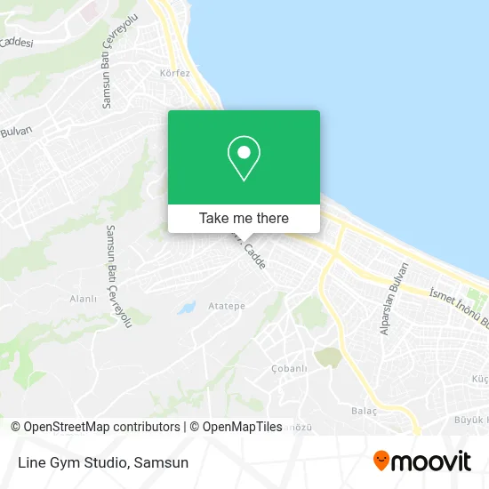 Line Gym Studio map