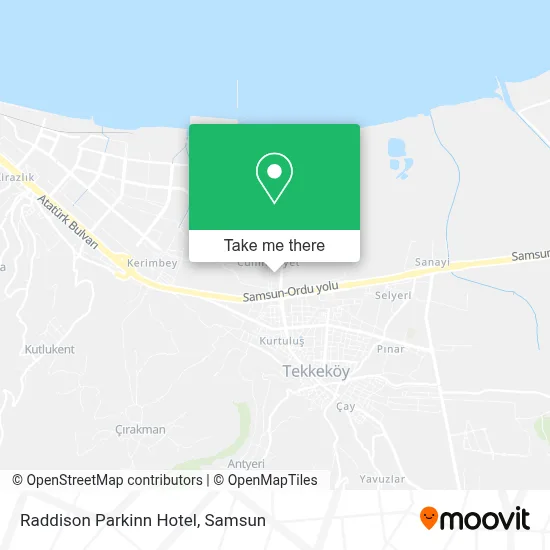 Raddison Parkinn Hotel map