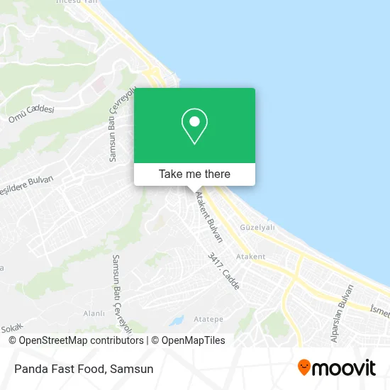 Panda Fast Food map