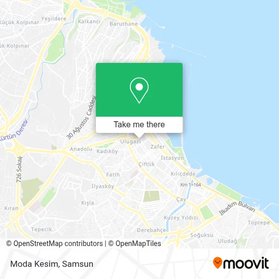 Moda Kesim map