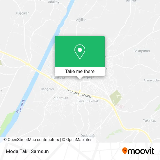 Moda Taki map