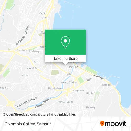Colombia Coffee map