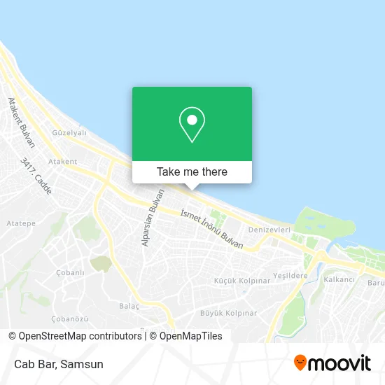 Cab Bar map