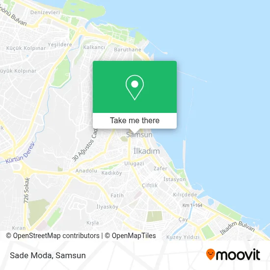 Sade Moda map