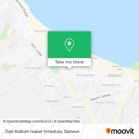 Özel Atakum İsabet Ortaokulu map