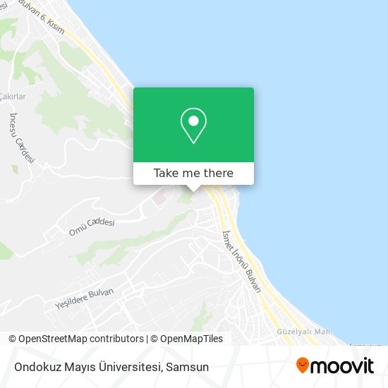 Ondokuz Mayıs Üniversitesi map