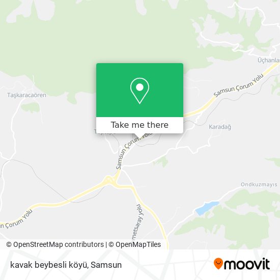 kavak beybesli köyü map