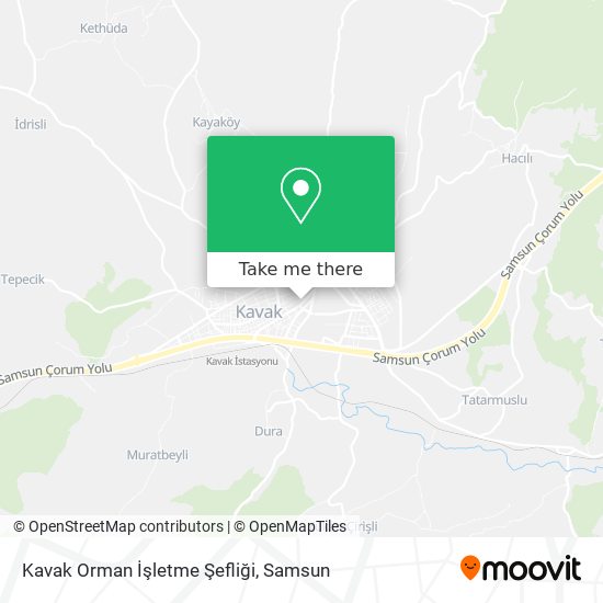 Kavak Orman İşletme Şefliği map