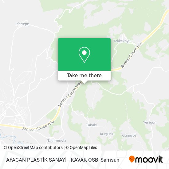 AFACAN PLASTİK SANAYİ - KAVAK OSB map