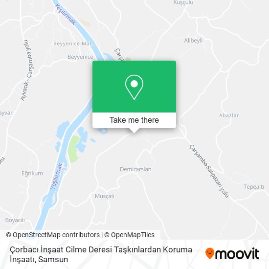 Çorbacı İnşaat Cilme Deresi Taşkınlardan Koruma İnşaatı map