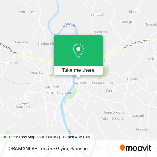 TORAMANLAR Terzi ve Giyim map