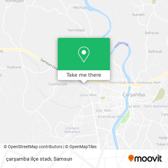 çarşamba ilçe stadı map