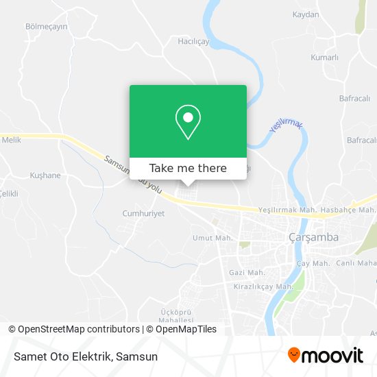 Samet Oto Elektrik map