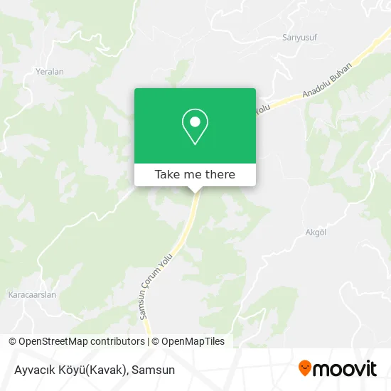 Ayvacık Köyü(Kavak) map