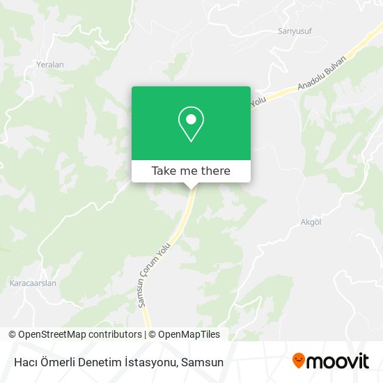 Hacı Ömerli Denetim İstasyonu map