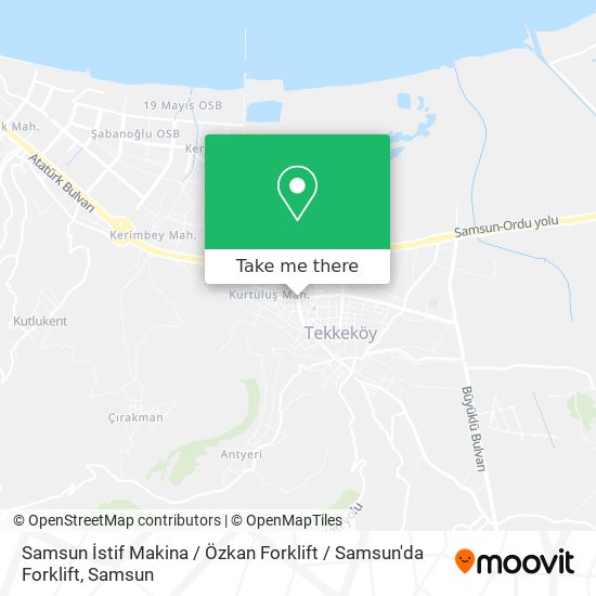 Samsun İstif Makina / Özkan Forklift / Samsun'da Forklift map
