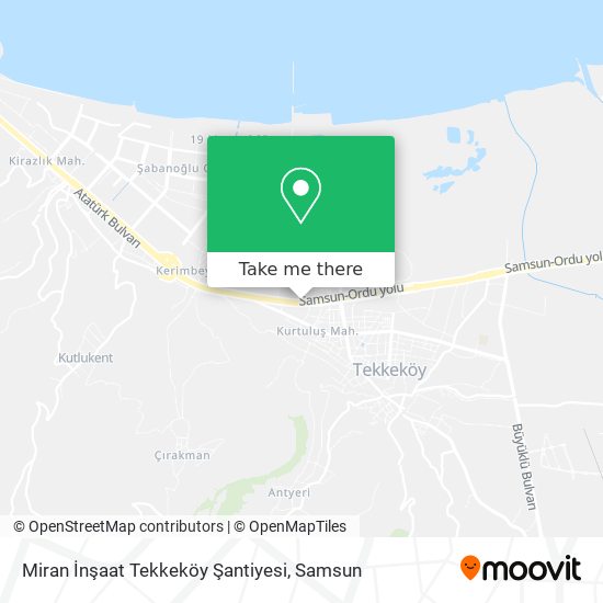Miran İnşaat Tekkeköy Şantiyesi map