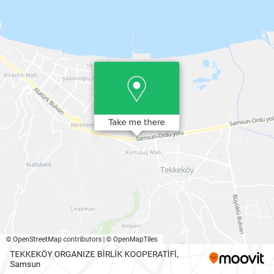 TEKKEKÖY ORGANIZE BİRLİK KOOPERATİFİ map