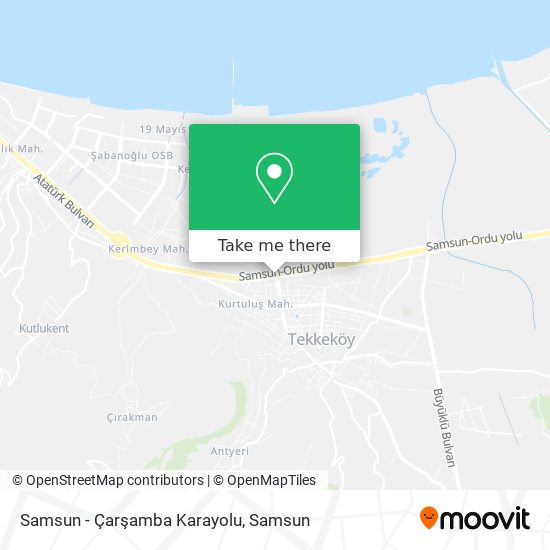 Samsun - Çarşamba Karayolu map