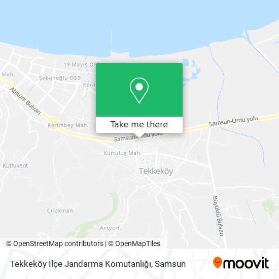 Tekkeköy İlçe Jandarma Komutanlığı map