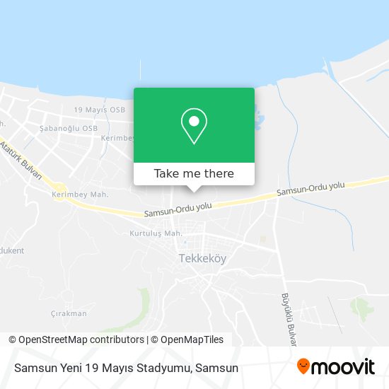 Samsun Yeni 19 Mayıs Stadyumu map
