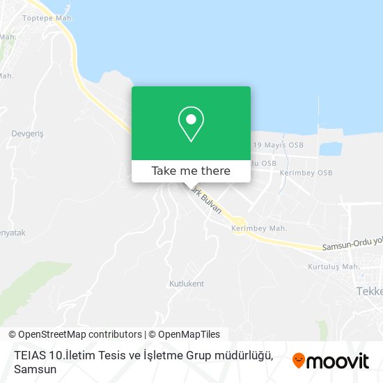 TEIAS 10.İletim Tesis ve İşletme Grup müdürlüğü map