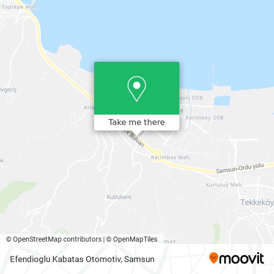 Efendioglu Kabatas Otomotiv map