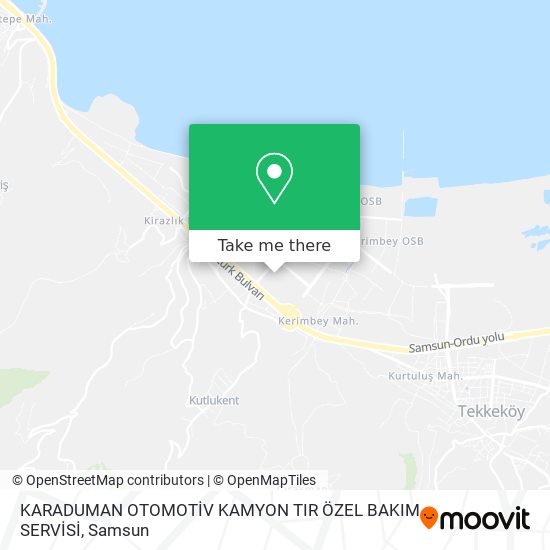 KARADUMAN OTOMOTİV KAMYON TIR ÖZEL BAKIM SERVİSİ map