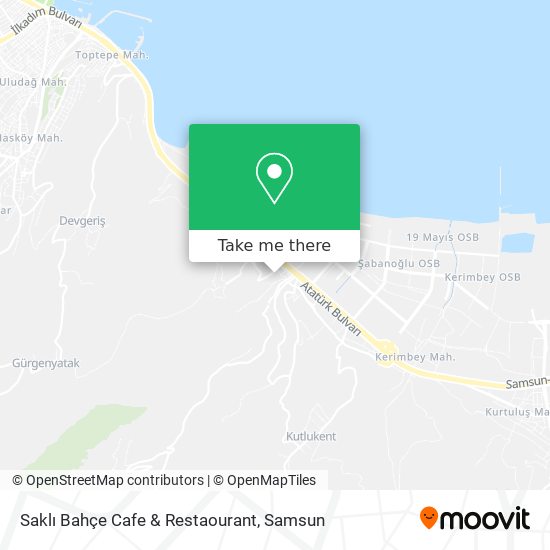 Saklı Bahçe Cafe & Restaourant map