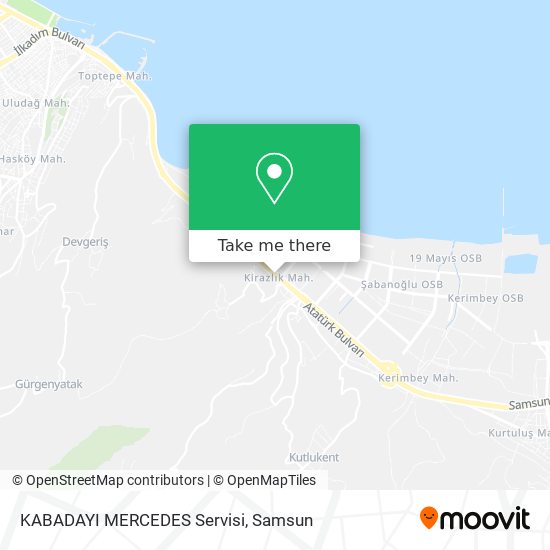 KABADAYI MERCEDES Servisi map