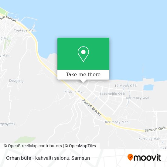 Orhan büfe - kahvaltı salonu map