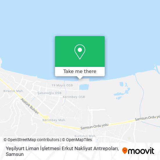 Yeşilyurt Liman İşletmesi Erkut Nakliyat Antrepoları map