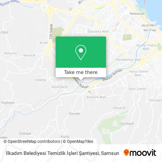 İlkadım Belediyesi Temizlik İşleri Şantiyesi map
