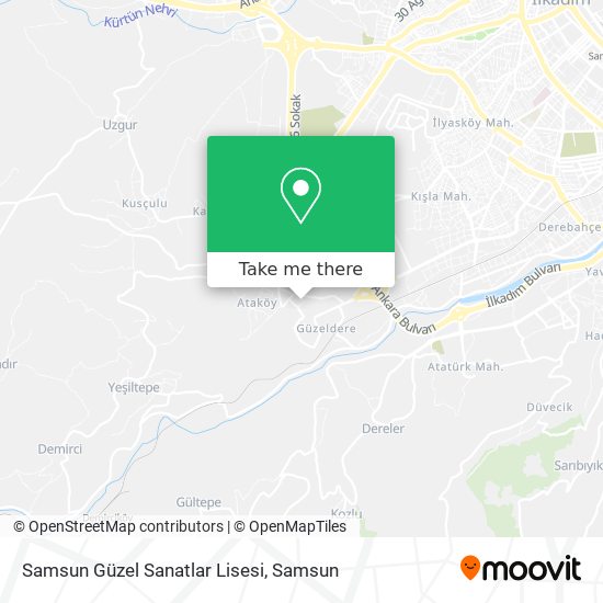 Samsun Güzel Sanatlar Lisesi map
