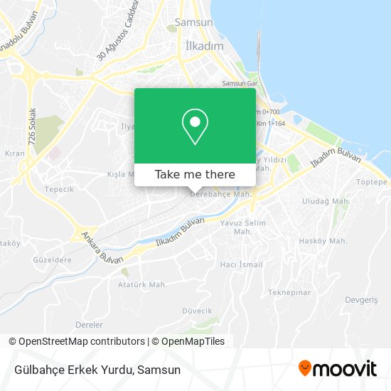 Gülbahçe Erkek Yurdu map