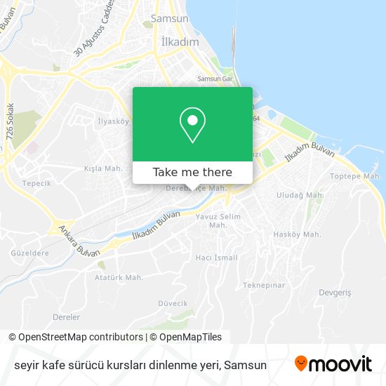 seyir kafe sürücü kursları dinlenme yeri map