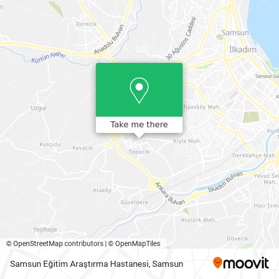 Samsun Eğitim Araştırma Hastanesi map