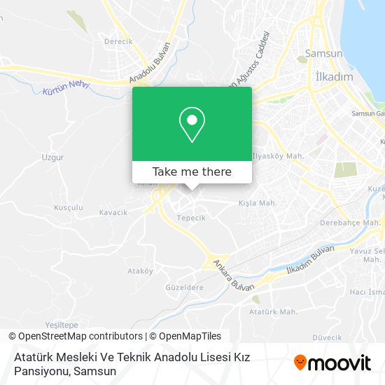 Atatürk Mesleki Ve Teknik Anadolu Lisesi Kız Pansiyonu map