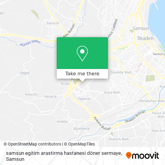 samsun egitim arastirma hastanesi döner sermaye map