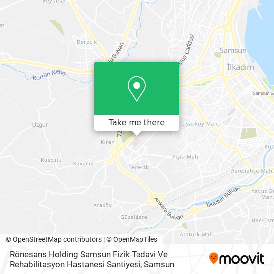 Rönesans Holding Samsun Fizik Tedavi Ve Rehabilitasyon Hastanesi Santiyesi map