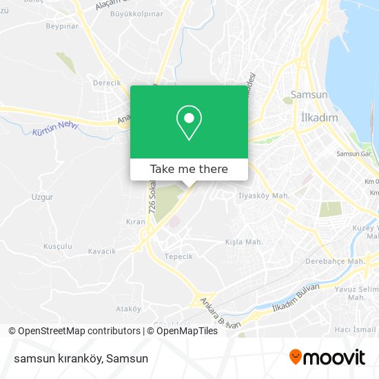 samsun kıranköy map