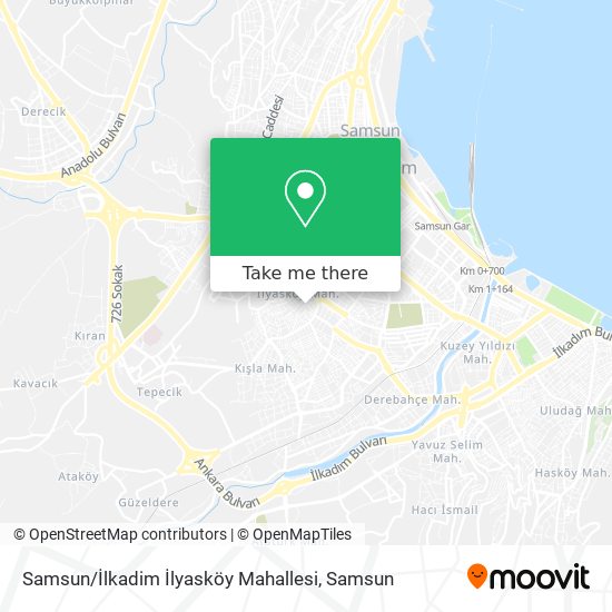 Samsun / İlkadim İlyasköy Mahallesi map