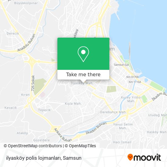ilyasköy polis lojmanları map