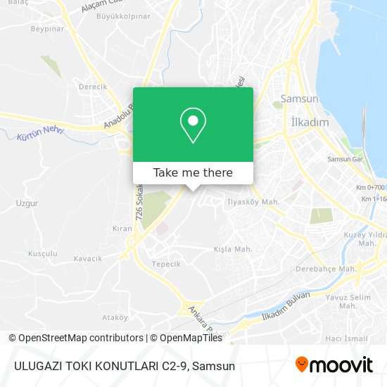 ULUGAZI TOKI KONUTLARI C2-9 map