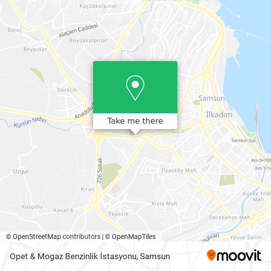 Opet & Mogaz Benzinlik İstasyonu map