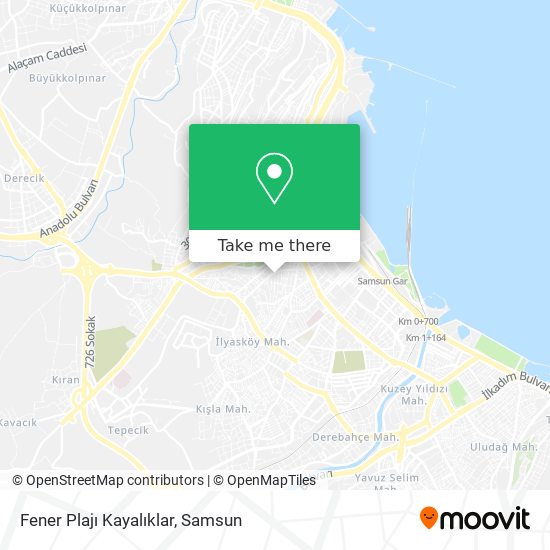 Fener Plajı Kayalıklar map