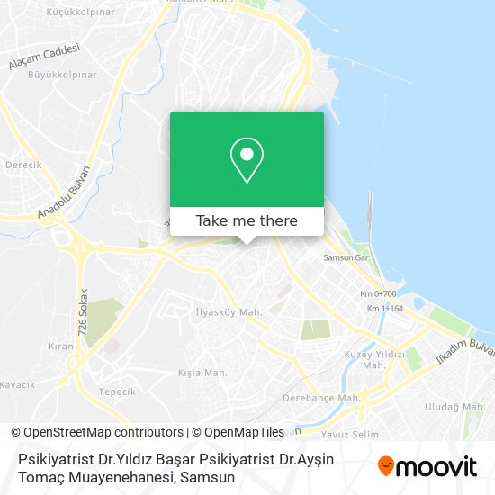 Psikiyatrist Dr.Yıldız Başar Psikiyatrist Dr.Ayşin Tomaç Muayenehanesi map