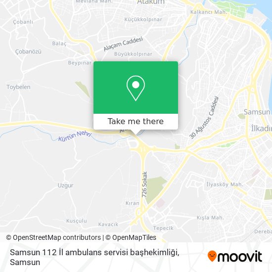 Samsun 112 İl ambulans servisi başhekimliği map