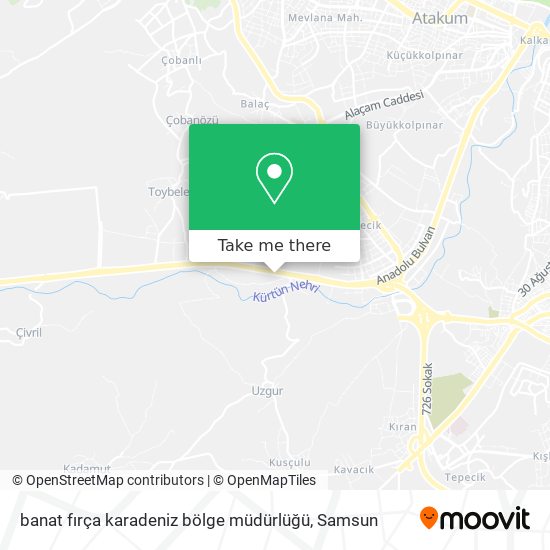 banat fırça karadeniz bölge müdürlüğü map